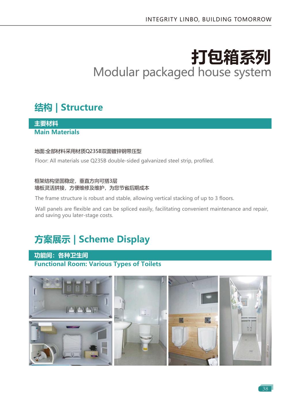Modular packaged house system
